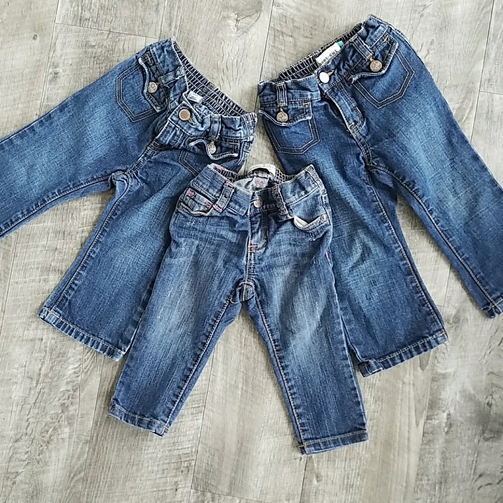 🚫SOLD🚫EUC lot of  Baby  Girl Jeans